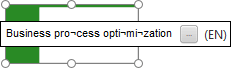 Insert optional hyphens