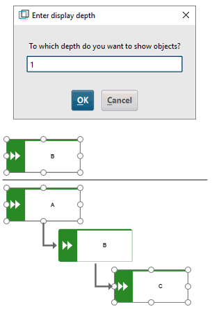 Enter display depth